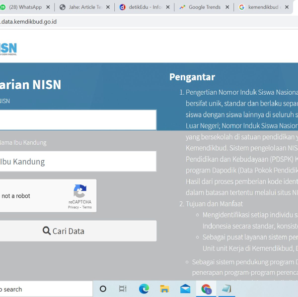 Cara Cek NISN Siswa secara Online untuk Seluruh Jenjang Sekolah