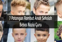 potongan rambut anak sekolah bebas dari razia guru