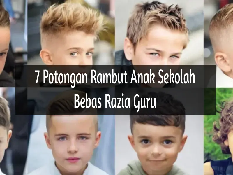 potongan rambut anak sekolah bebas dari razia guru