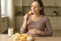 Artikel yang membahas mengenai beberapa manfaat keju untuk ibu hamil lengkap dengan kandungan nutrisinya yang penting untuk kehamilan sehat.
