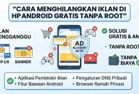 Cara Menghilangkan Iklan di HP Android Gratis Tanpa Root (AI Generate)
