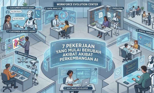 7 Pekerjaan Yang Mulai Berubah Akibat Perkembangan AI / AI Generate